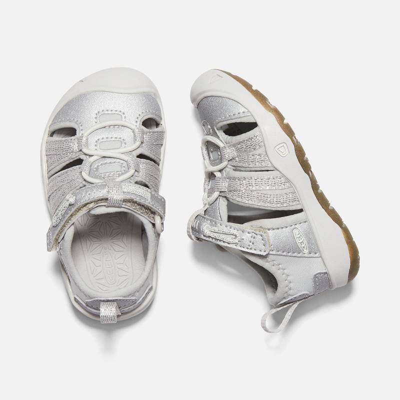 Keen Moxie Baby Sandalen Kinder DE-10365 Silver - Keen Kinderschuhe Silber